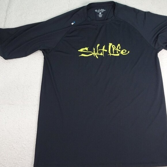 Salt Life Black Athletic Shirt Size XLG - Picture 1 of 5